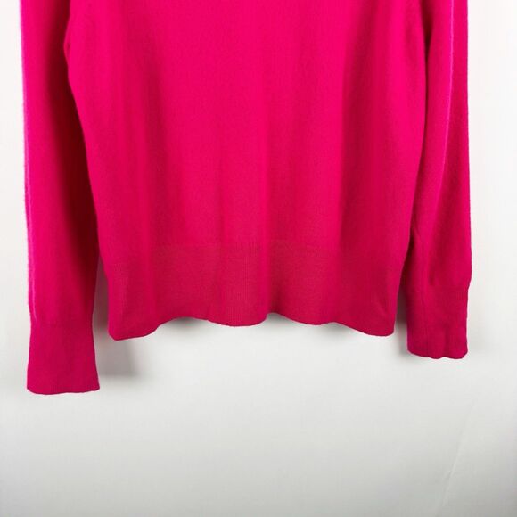 J. Crew Cashmere Women's Classic Fit Pink Crewneck Lightweight Sweater Large - Picture 4 of 16